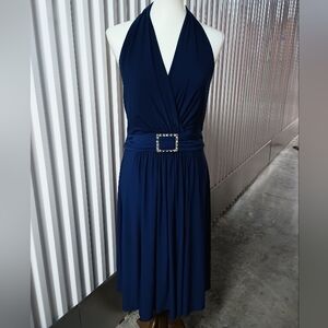 Jones New York Navy Maxi Dress with Belt